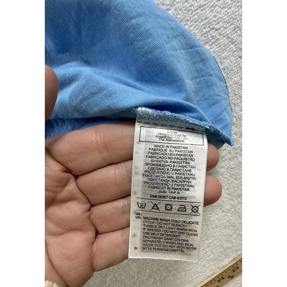 Rare New Adidas Originals Essentials Tee Shirt Blue XL yeezy jordan sb dunk polo - Picture 8 of 13